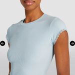 SKIMS Light Blue Women's Ribbed Top Photo 2