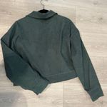 SheIn Green Corduroy Fringe Jacket Photo 1