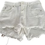 ZARA  High waist Distressed Shorts Size 6 Photo 0