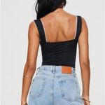 Princess Polly  Black Bodysuit with Lace Detail Photo 2