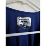 Corescrub Nurse Uniform Top Shirt V Neck Navy Blue Women's Large w/Pockets Photo 6