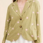 Free People New!  Cali Printed Blazer -‎ Moss Combo, size M Photo 0