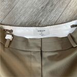 Aritzia  Babaton Agency Pant Wool Trousers Tan Front Crease Minimalist like new 0 Photo 5