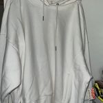 Free People Movement NWT  Sprint To The Finish Logo Hoodie In Ivory Combo Photo 4