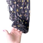 Urban Outfitters ‎ Cottagecore Floral Smocked Cutout Peplum Raw Hem Crop Top M Photo 4