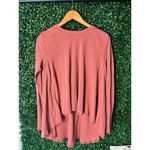Lululemon Dare to Drape Long Sleeve Top Size 6 Flowy Hi Low Hem Rustic Clay Photo 1