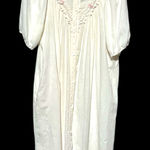 VINTAGE KOMAR ROBE/DUSTER (L) Beautiful‎ lace and rosettes. Pre Photo 0
