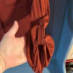 Apt. 9  Button Down Burnt Orange Blouse with Rolled Sleeves, Size XL Photo 2