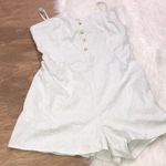 Davi & Dani  large light green cotton button romper Photo 1