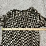 KAKTUS Geometric Print Sheer Overlay Kimono Cardigan Top 3/4 Sleeve Asymmetrical Size M Photo 2