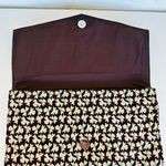 Old Navy  NWOT brown/tan/green print clutch‎ 12x7x2 Photo 1