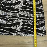 Rachel Zoe Irene Irena Black Silver Sequins Shift Dress Large Photo 8