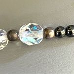 Hematite Swarovski crystal and silver bracelet Photo 7