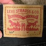 Levi's Original 501 High Waisted Black Jean Shorts Photo 6