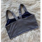 Aerie Gingham Square Neck Sports Bra Navy & White Size XXL Photo 6