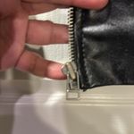 Faded Glory  Black Leather Jacket Size XL (16/18) EUC Photo 3