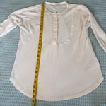 Lucky Brand Thermal Henley Shirt Womens XS Extra Small Ivory Waffle Top Blouse Photo 8