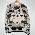 American Eagle  Aztec‎ Sweater Hoodie Womens Small Southwestern Lightweight Boho Photo 2