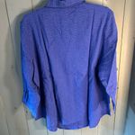 New Denim&Co Royal Blue Button Down Shirt Photo 4