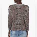 Joie  Darrell Sweater Snake Print Women's Brown & Tan Sweater Size XS Photo 1