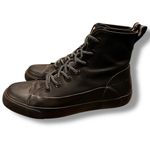 Hunter  Unisex Target Dipped Canvas High-Top Lace Sneakers Black/Black Size M6/W8 Photo 3