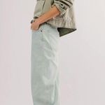 AGOLDE NWT Luna Pieced Wide Leg Jeans Size 27 Mint Green Wash Baggy Barrel Denim Photo 2