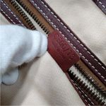 CELINE  Triomphe Cream and Brown Tote Bag EUC Photo 8