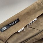 ZARA Suede-Like Midi Skirt High Slit Medium Photo 7