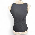 Sparkle Black Basic Tank Top Women's Medium Sleeveless Stretchy Layering Shirt Blue Photo 3