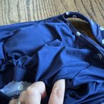 Lands End Womens Navy Blue White Polka Dot Tankini Swim Suit Top Size Medium DD Photo 3