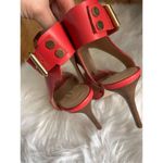 Guess heels orange coral color size 6.5 about 4 inch heel Photo 2