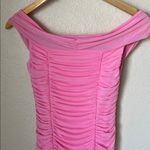 Majorelle  Tabitha pink ruched fitted midi dress Photo 8