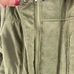 Meaveor army green olive faux fur lined hood M coat adjustable waist soft shell Size M Photo 9