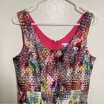 New York & Co. Sleeveless Fit & Flare Dress Textured Geometric 10 Photo 1