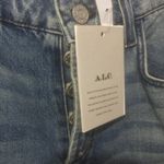 ALC Frank ALC women's size 10 button fly back cinch 100% cotton cropped jeans 31x26 32x26 Photo 2