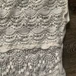 Aerie  Cream Ruffled Lace Blouse S Photo 1