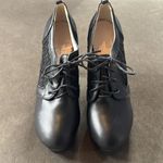 Women’s Black High Heel Lace Up Booties with Lace Detail EU40 Size 9/9.5 US NEW Black Photo 6