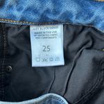 Just Black  DENIM Skinny Crop Raw Hem Distressed Jeans Size 26 Photo 9