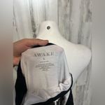 Awake  coffee print White top Photo 4