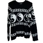 Cooke Collective Chunky Oversized Black & White Small Sweater Photo 1