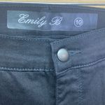 Emily B Black Bootcut Jeans Size 10 Photo 2