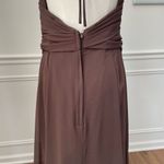 Wtoo Chocolate Brown Formal Gown Bridesmaid Dress Open Back Halter 6 Photo 6