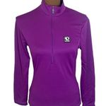 Pearl Izumi technical wear cycling high neck half-zip pullover back pockets sz 8 Photo 0