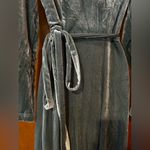 Woman’s Elegant Long Sleeve Blue Wrap Dress size 6 Photo 2