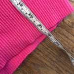 On 34th pink ribbed collared vneck sweater small Pink Photo 7