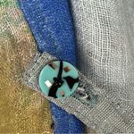 Handmade Nadya Linen Beaded Reversible Artsy Art To Wear Jacket Large Whimsical Photo 4