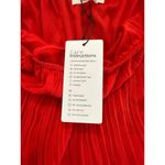 Exlura Women's Red Spaghetti Strap Pleated romper Size Large Photo 6