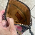 Patricia Nash garden party Floral Wristlet Pouch Clutch Purse Pink Yellow Blue Photo 5