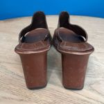 Cole Haan  Country Brown Leather Wedge Heel Slide Sandals Women’s Size 10 Photo 2