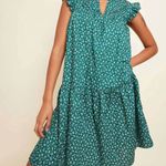 Nation Ltd NWT - Jasmine A-Line Ruffled Mini Dress Green Floral Size XS Photo 0